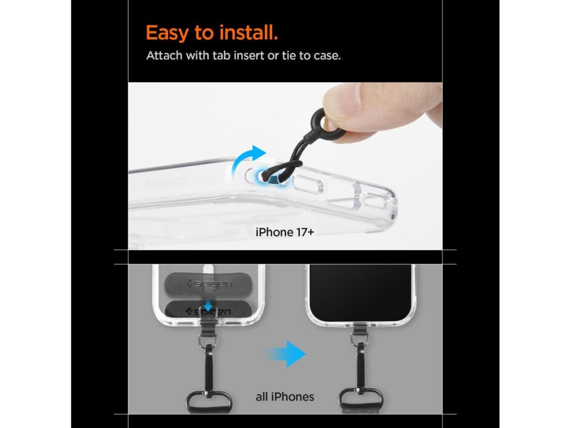 Correa para tel�fono Spigen DA30M Stap - Negro