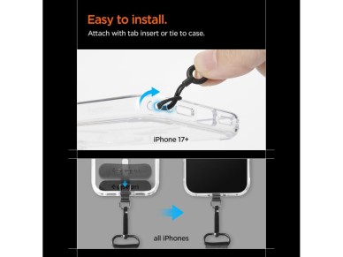 Spigen DA30M Stap Crossbody Phone Lanyard - Black