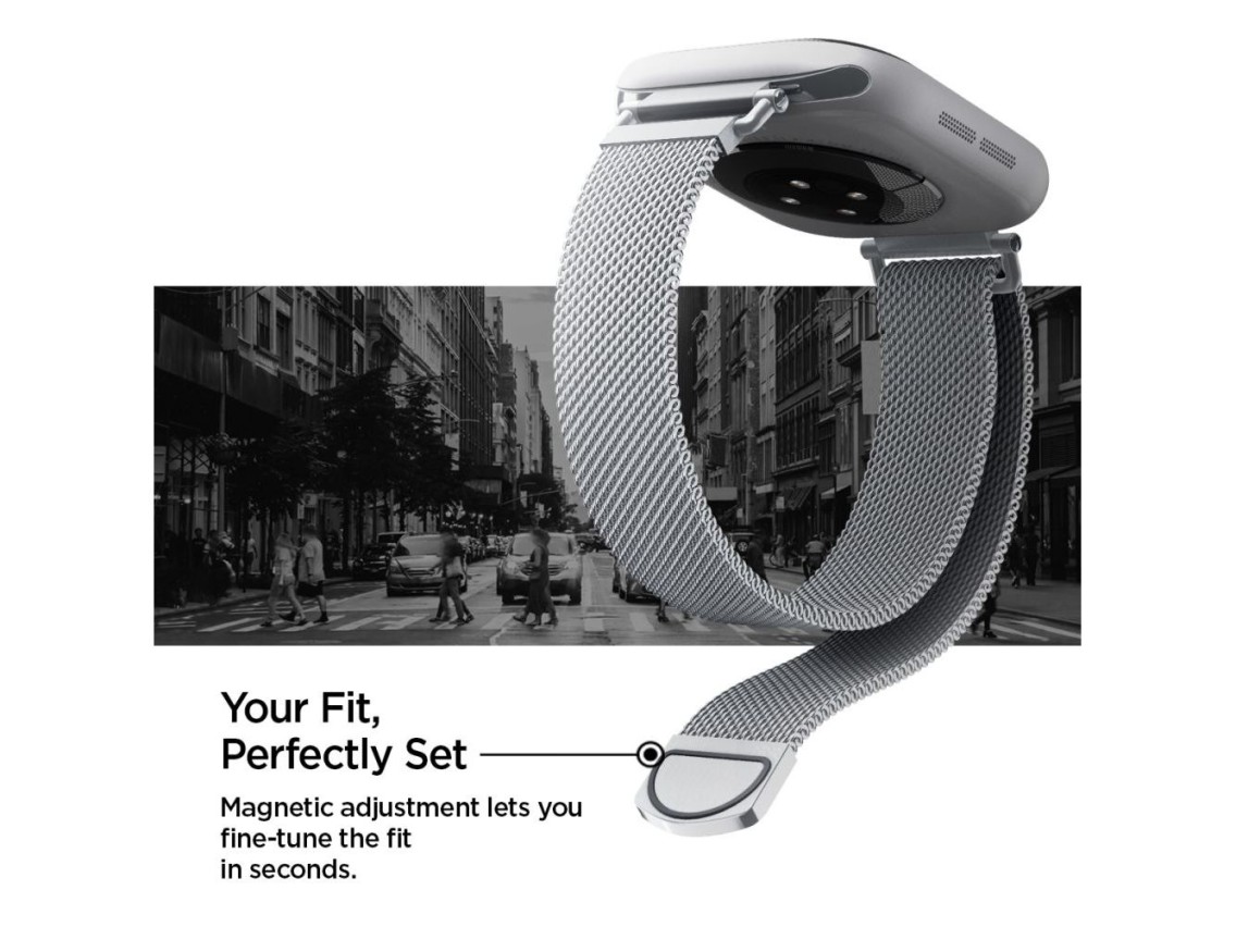 Pulseira Spigen WBM4 para Apple Watch (40/41/42 mm) - Prateada