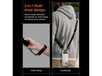 Spigen DA30M Stap Crossbody Phone Lanyard - Black
