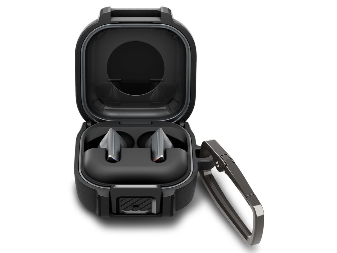 Funda Spigen Lock Fit para Samsung Galaxy Buds 4/4 Pro - Negro mate