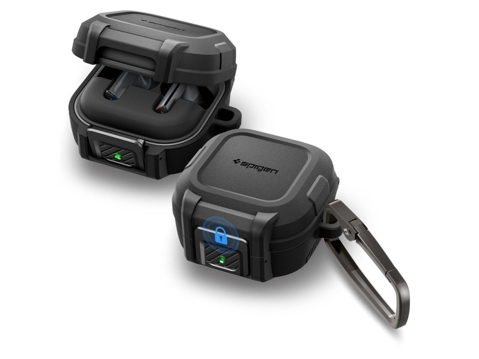 Funda Spigen Lock Fit para Samsung Galaxy Buds 4/4 Pro - Negro mate