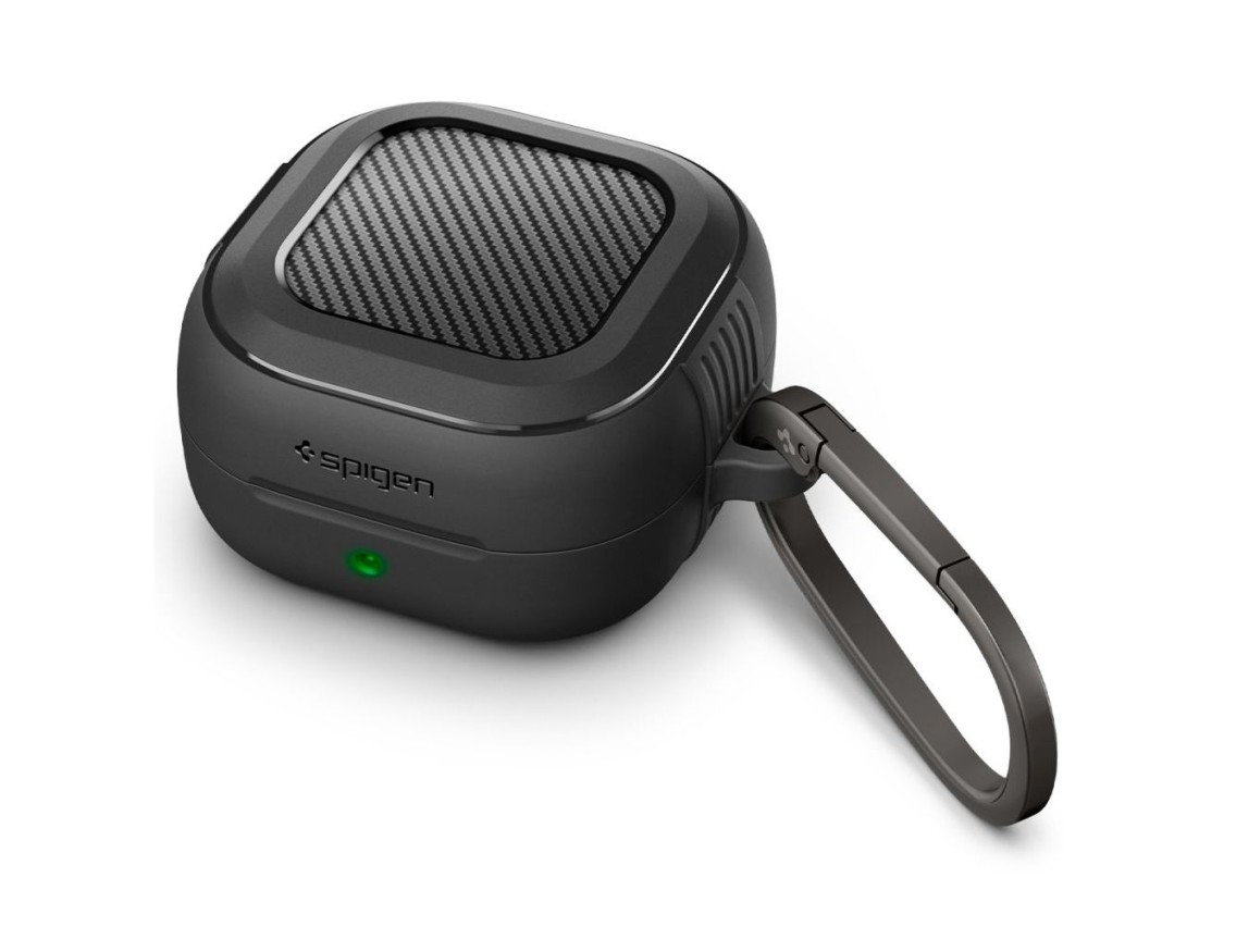 Capa Spigen Rugged Armor para Samsung Galaxy Buds 4 / 4 Pro - Preto Fosco
