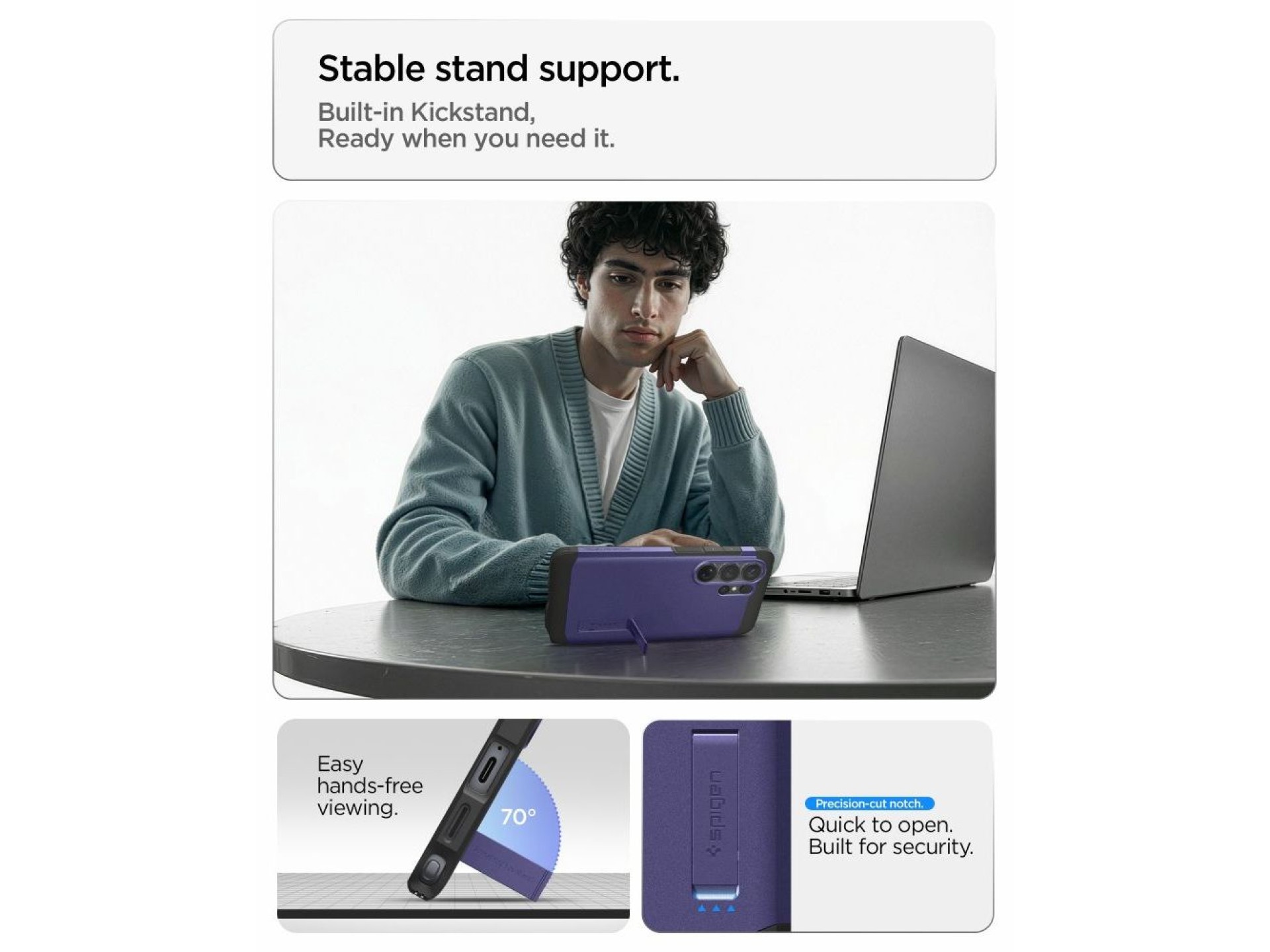 Spigen Tough Armor Mag MagSafe Case for Samsung Galaxy S26 Ultra - Purple