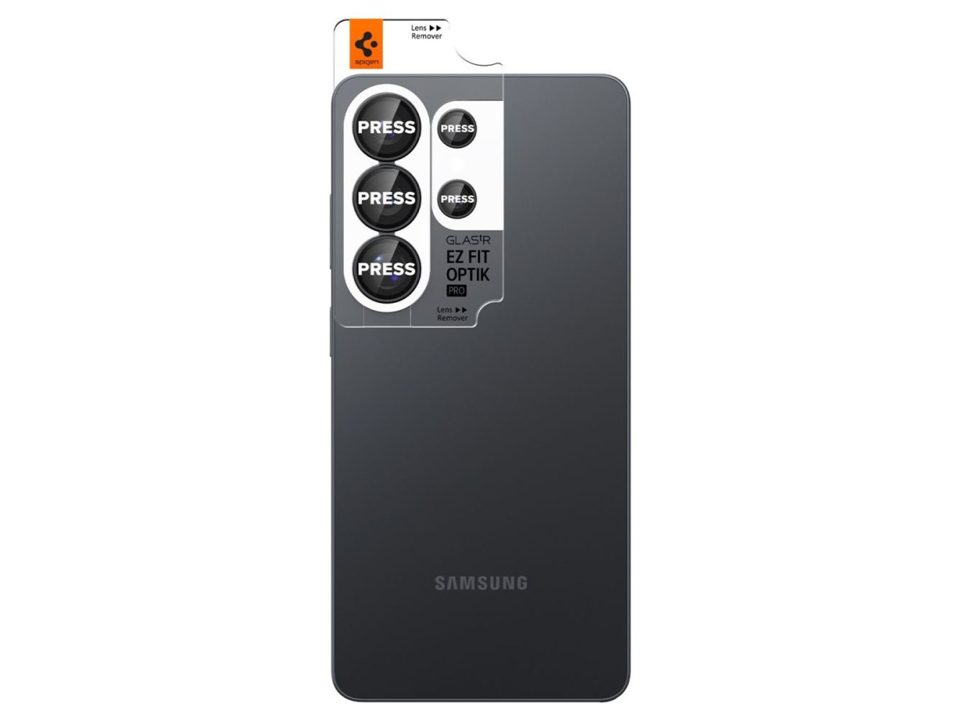 Spigen Glas.Tr Ez Fit Optik Pro HD Camera Cover 2-pack for Samsung Galaxy S26 Ultra - Black