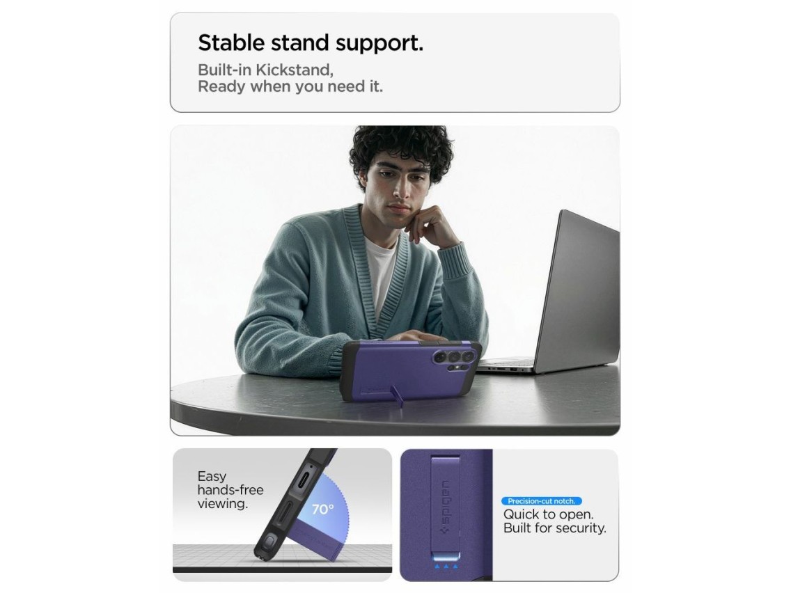 Spigen Tough Armor Mag MagSafe Case for Samsung Galaxy S26 Ultra - Purple
