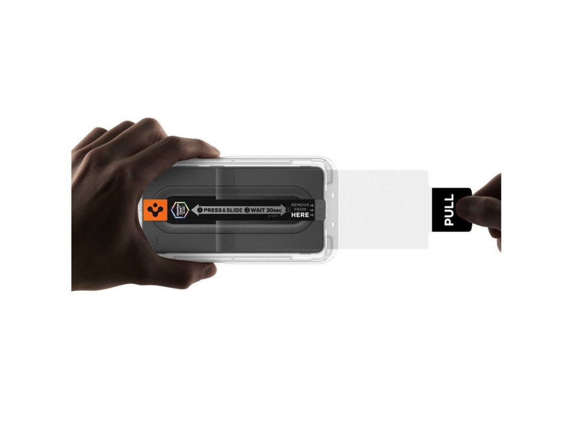 Spigen Glas.Tr Ez Fit Pro - Paquete de 2 protectores de pantalla de vidrio templado antirreflejo par