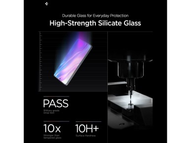 Spigen Glas.Tr Ez Fit Pro - Paquete de 2 protectores de pantalla de vidrio templado antirreflejo par