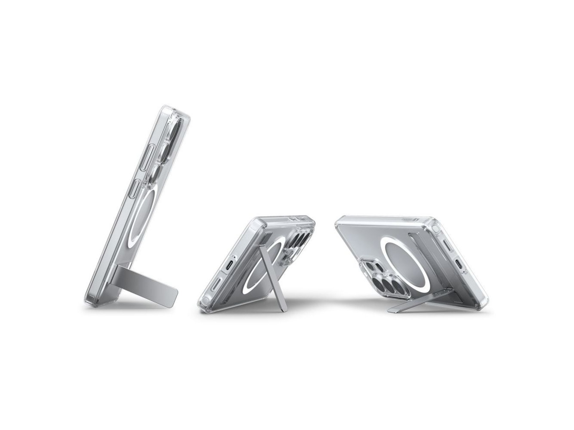 Spigen Ultra Hybrid S Mag MagSafe Case for Samsung Galaxy S26 Ultra - Clear and White
