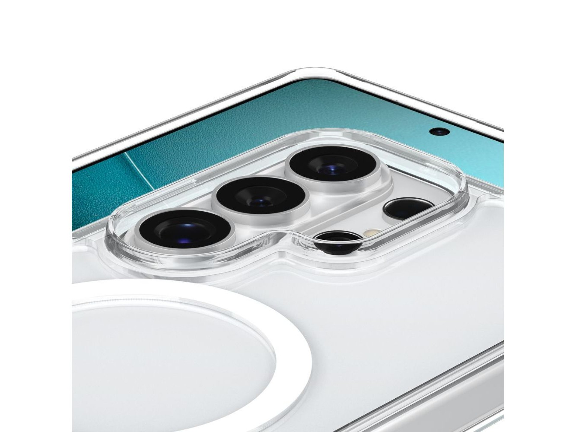 Spigen Ultra Hybrid S Mag MagSafe Case for Samsung Galaxy S26 Ultra - Clear and White