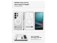 Spigen Ultra Hybrid S Mag MagSafe Case for Samsung Galaxy S26 Ultra - Clear and White Spigen Ultra Hybrid S Mag MagSafe Case for Samsung Galaxy S26 Ultra - Clear and White