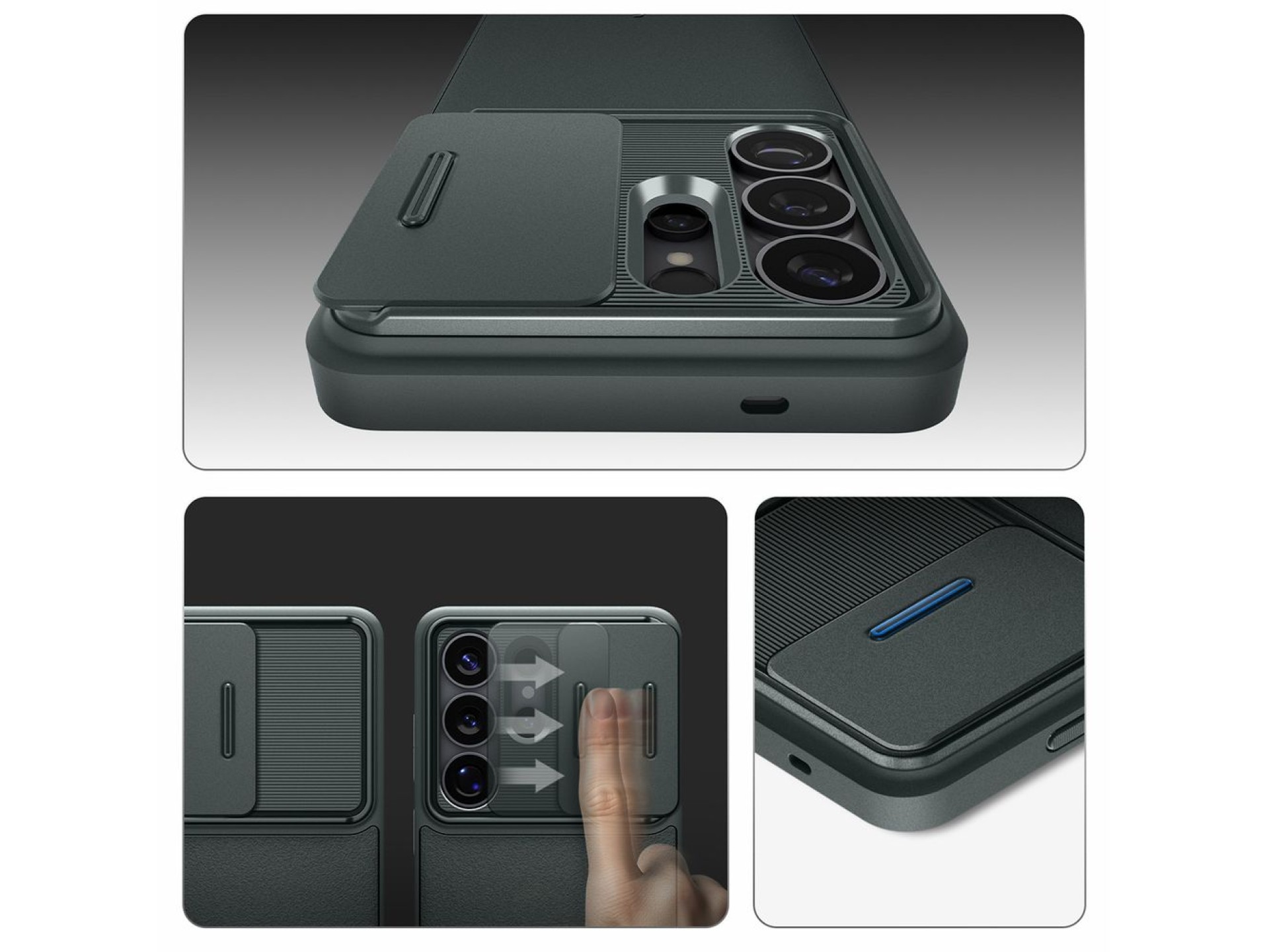 Funda Spigen Optik Armor para Samsung Galaxy S26 Ultra - Verde
