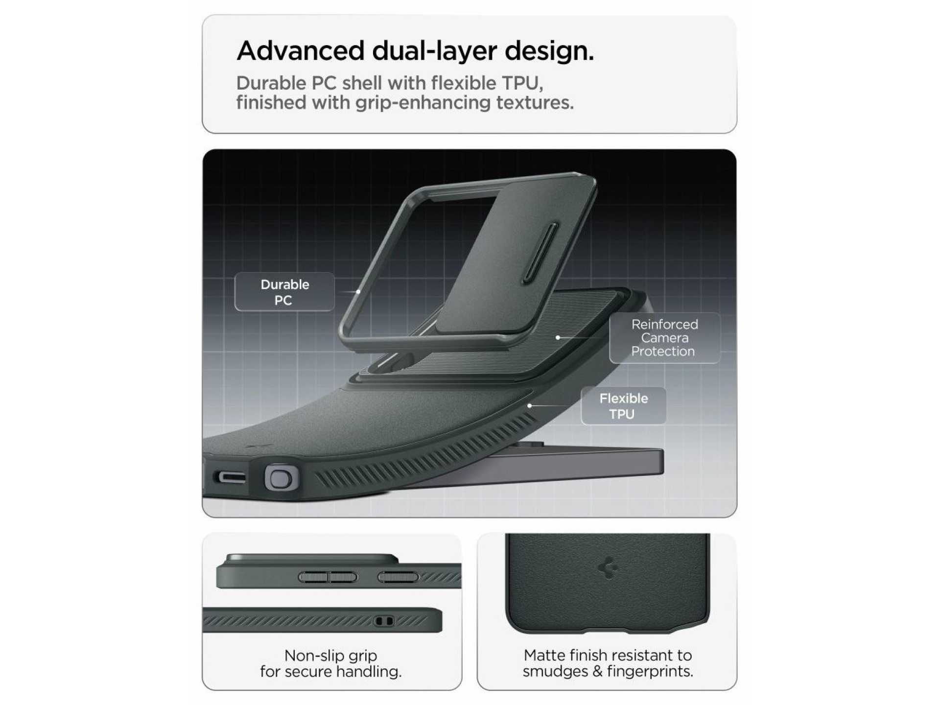 Funda Spigen Optik Armor para Samsung Galaxy S26 Ultra - Verde