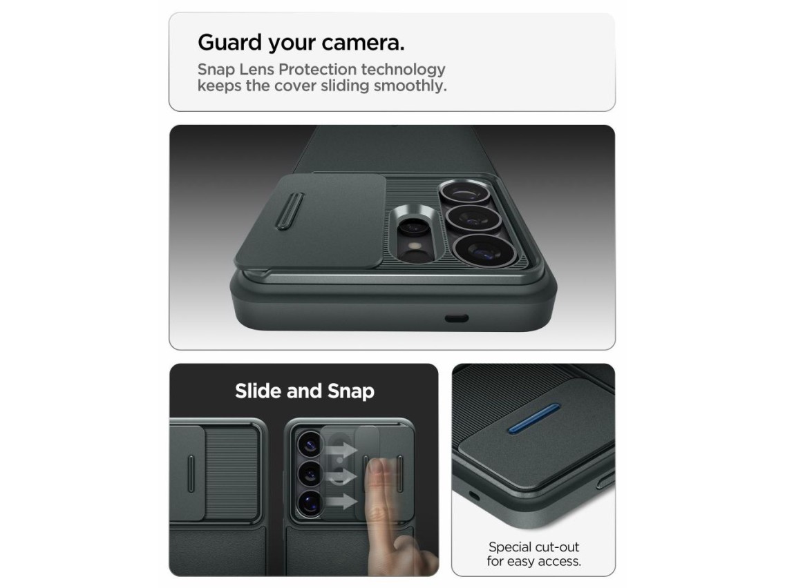 Funda Spigen Optik Armor para Samsung Galaxy S26 Ultra - Verde
