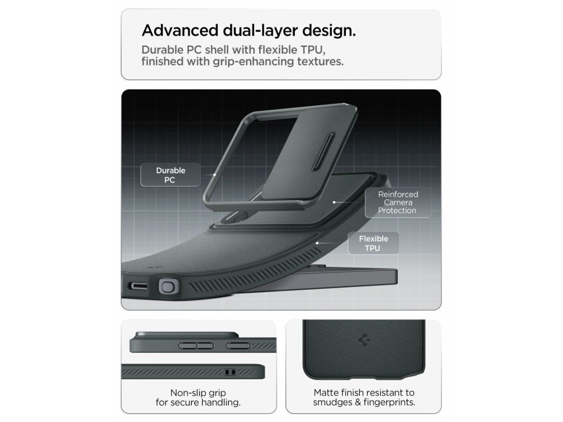 Funda Spigen Optik Armor para Samsung Galaxy S26 Ultra - Verde