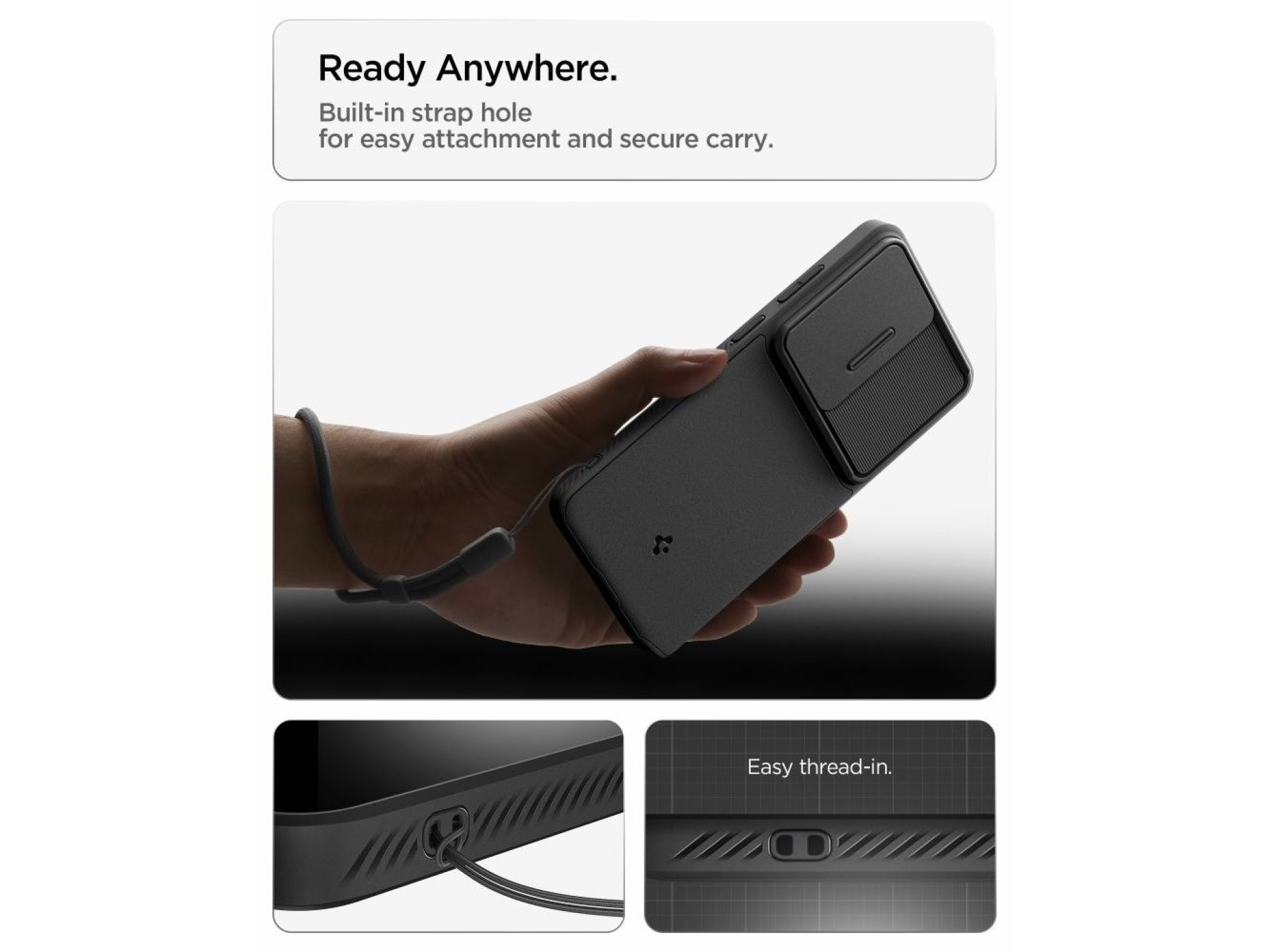 Funda Spigen Optik Armor para Samsung Galaxy S26 Ultra - Negra