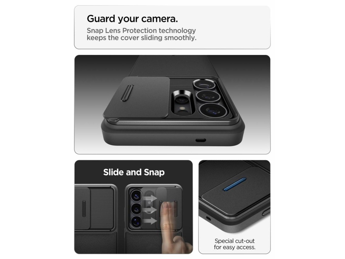 Funda Spigen Optik Armor para Samsung Galaxy S26 Ultra - Negra