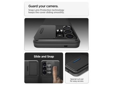 Funda Spigen Optik Armor para Samsung Galaxy S26 Ultra - Negra