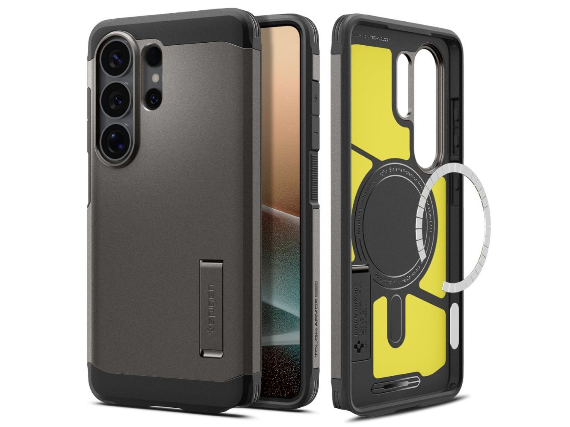 Funda Spigen Tough Armor MagSafe para Samsung Galaxy S26 Ultra - Gris