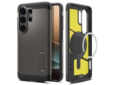 Funda Spigen Tough Armor MagSafe para Samsung Galaxy S26 Ultra - Gris