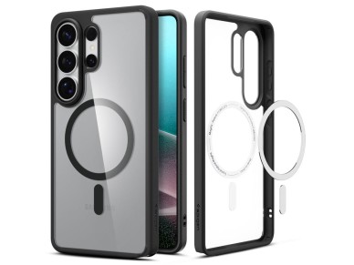 Funda Spigen Ultra Hybrid MagSafe para Samsung Galaxy S26 Ultra - Negro transparente