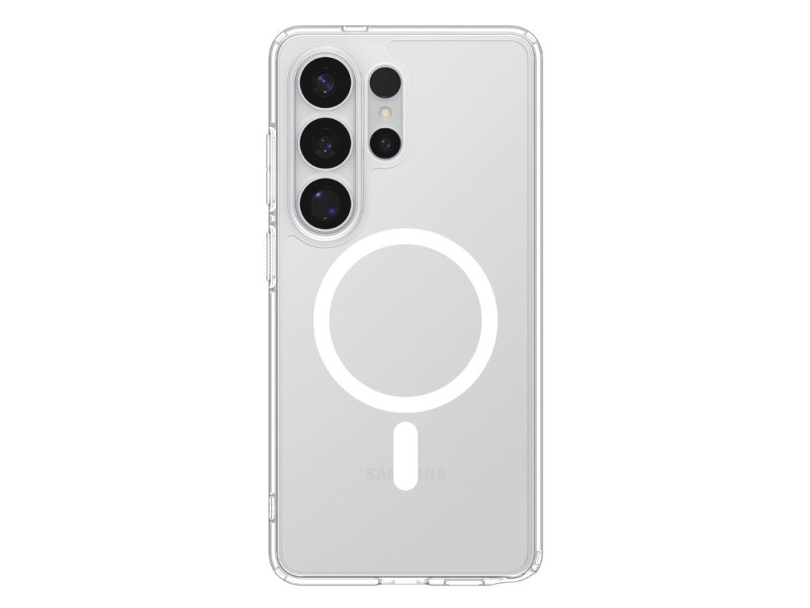 Funda Spigen Ultra Hybrid MagSafe para Samsung Galaxy S26 Ultra (transparente y blanca)