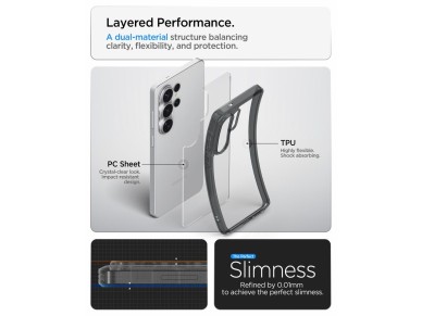 Funda h�brida Spigen Ultra para Samsung Galaxy S26 Ultra - Semitransparente