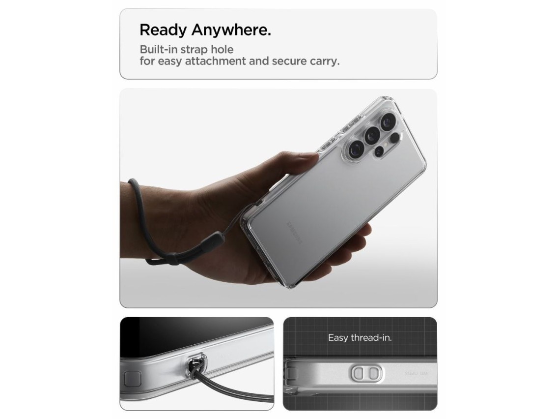 Funda híbrida Spigen Ultra para Samsung Galaxy S26 Ultra - Transparente