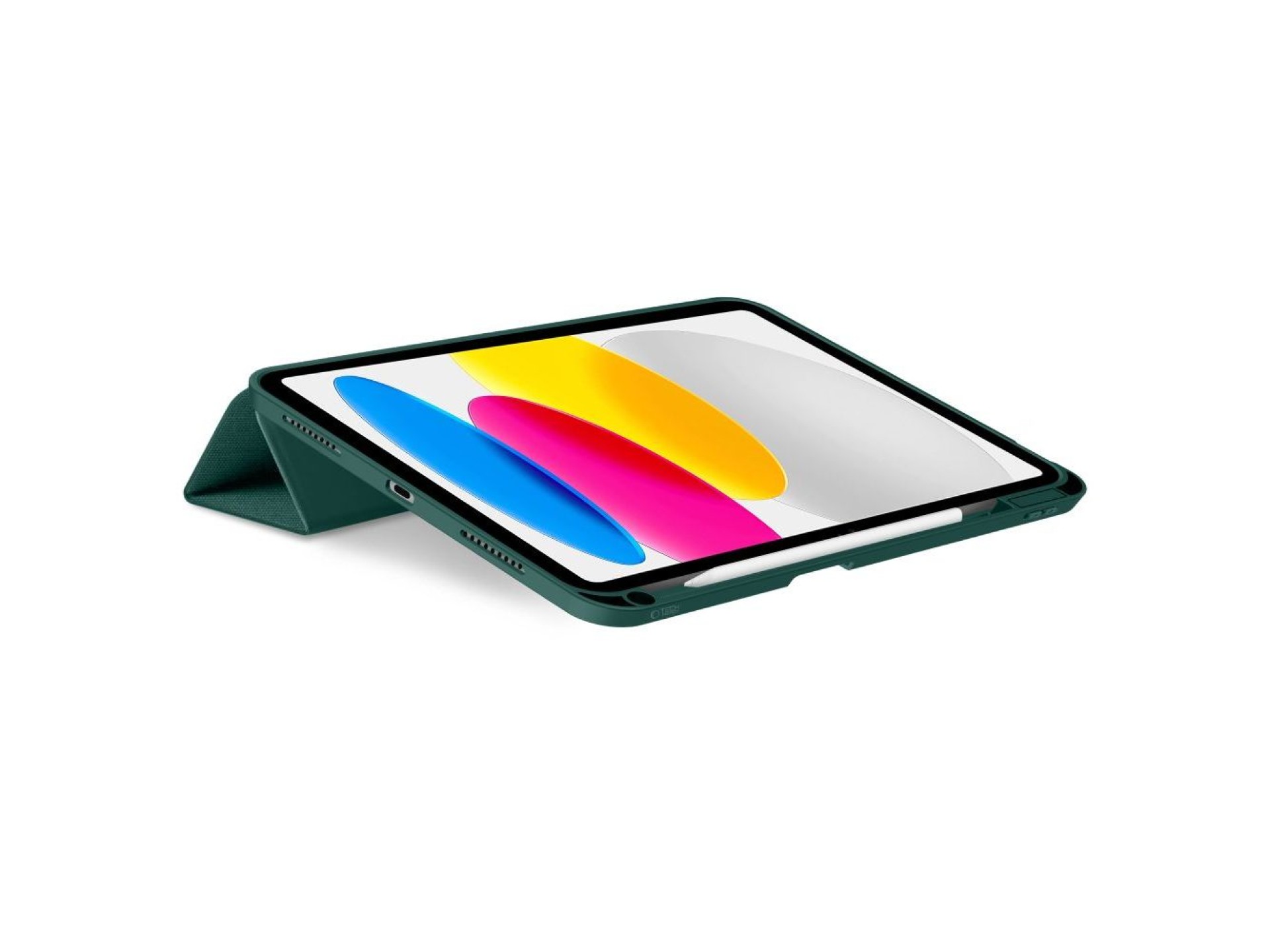 Capa Tech-Protect SC Pen Canvas para iPad de 10,9” (2022/2025) - verde