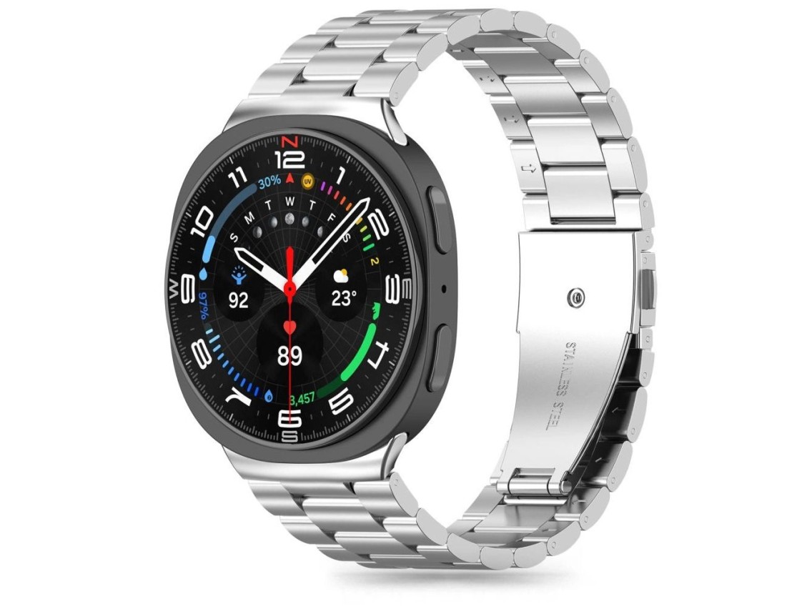 Correa de acero inoxidable Tech-Protect para Samsung Galaxy Watch de 40/44/46 mm - Plateada