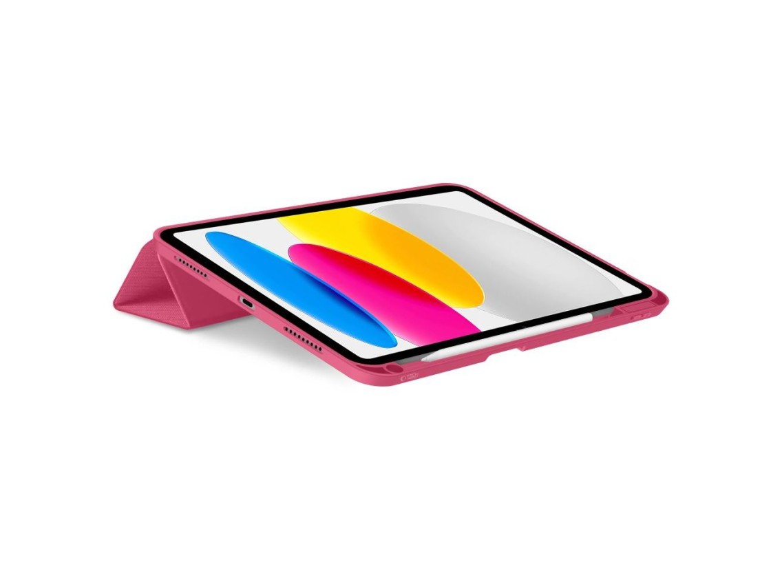 Funda de lona Tech-Protect SC Pen para iPad de 10,9" (10/2022/11/2025) - Rosa