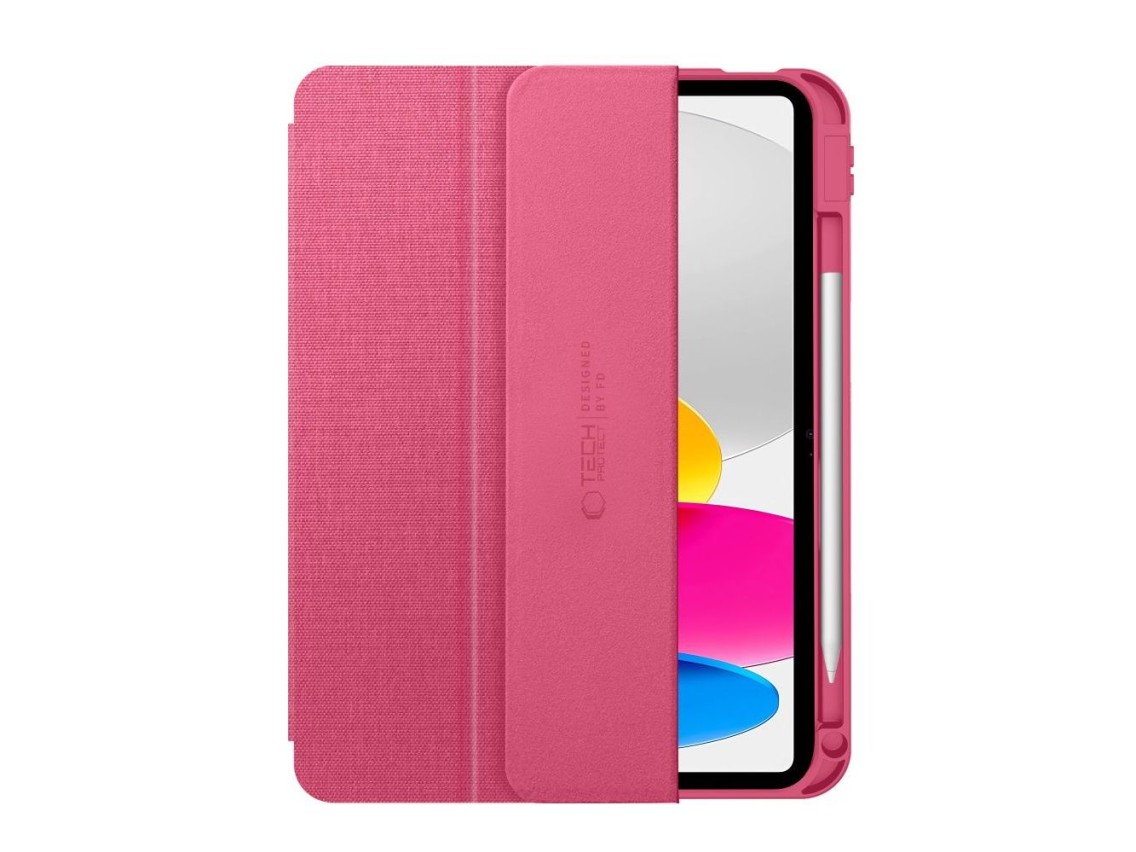 Funda de lona Tech-Protect SC Pen para iPad de 10,9" (10/2022/11/2025) - Rosa