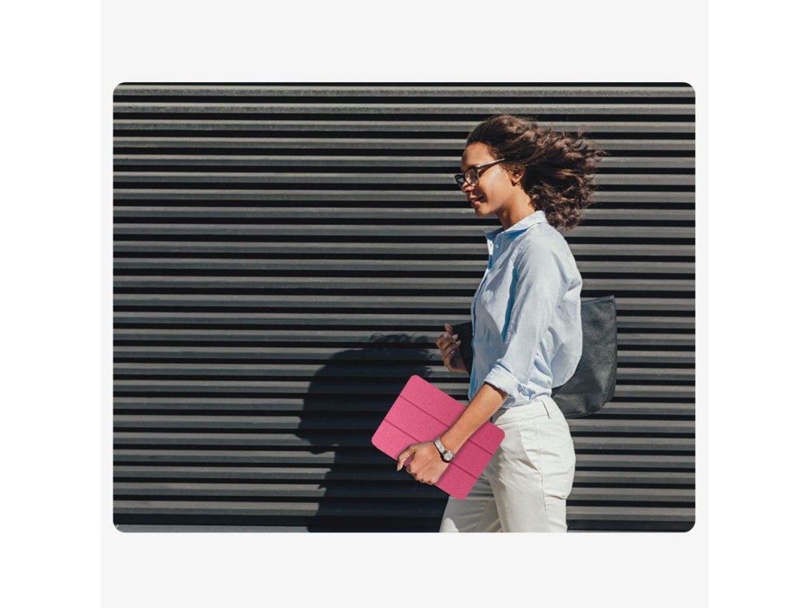 Funda de lona Tech-Protect SC Pen para iPad de 10,9" (10/2022/11/2025) - Rosa