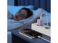 Cargador de pared Tech-Protect NCM25 USB-C PD de 25 W - Morado