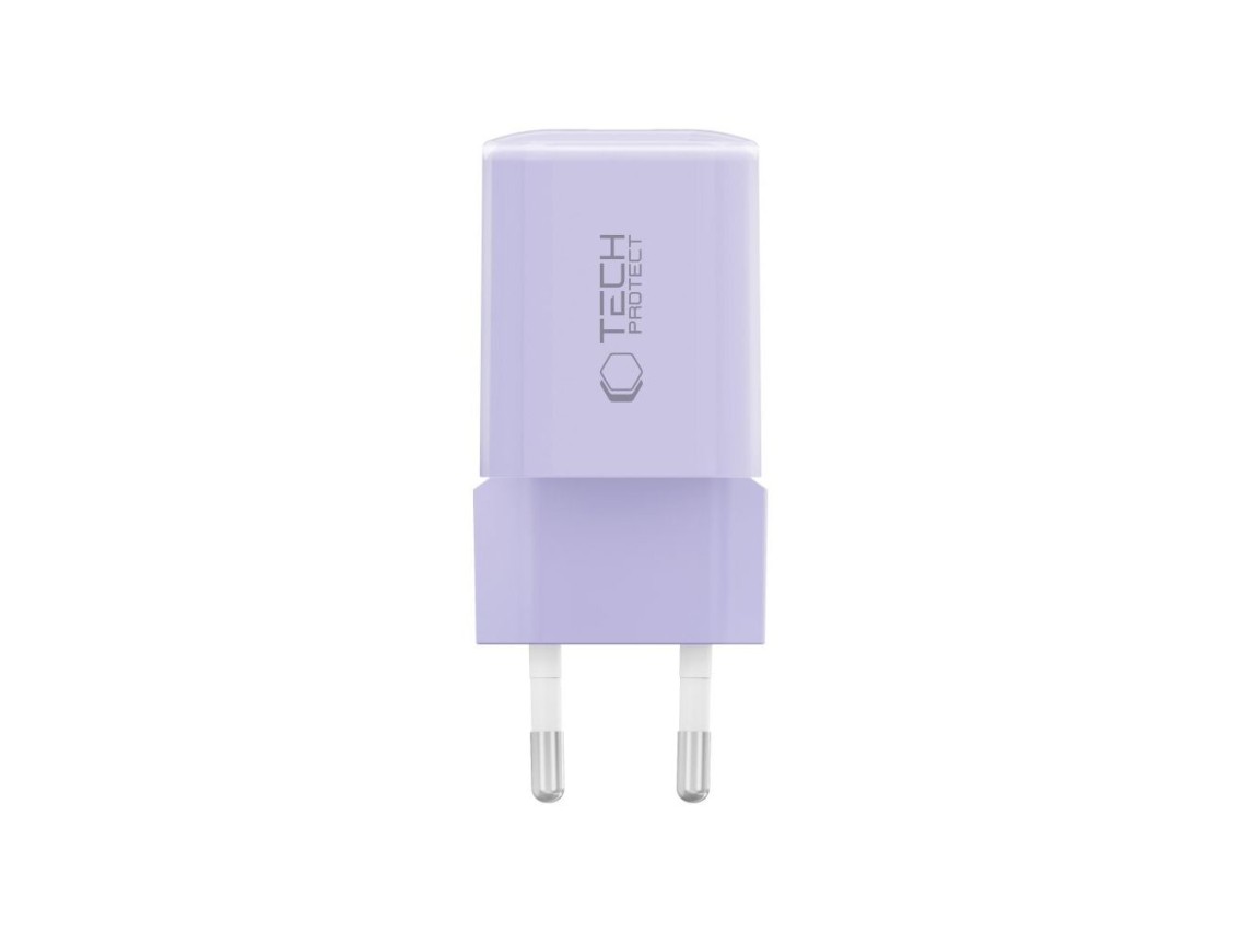 Cargador de pared Tech-Protect NCM33 PD 33 W QC3.0 USB-C/USB-C - Morado