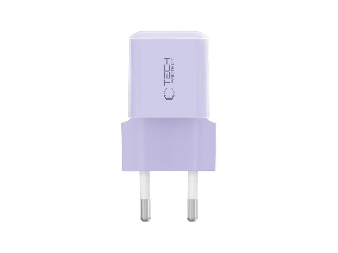 Cargador de pared Tech-Protect NCM25 USB-C PD de 25 W - Morado