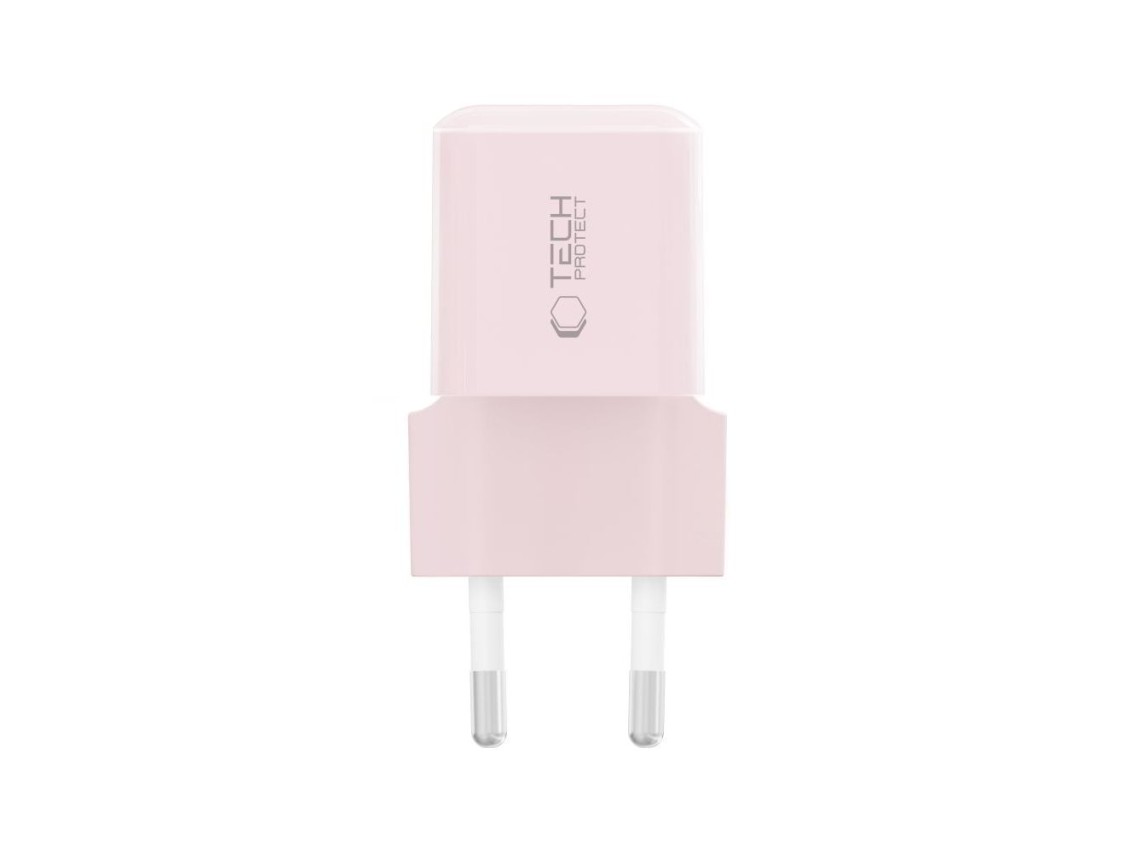 Cargador de pared Tech-Protect NCM25 USB-C PD de 25 W - Rosa
