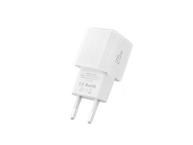 Cargador de pared Tech-Protect NCM25 USB-C PD de 25 W - Blanco Cargador de pared Tech-Protect NCM25 USB-C PD de 25 W - Blanco