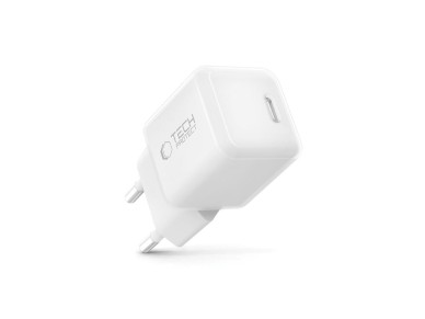 Cargador de pared Tech-Protect NCM25 USB-C PD de 25 W - Blanco Cargador de pared Tech-Protect NCM25 USB-C PD de 25 W - Blanco