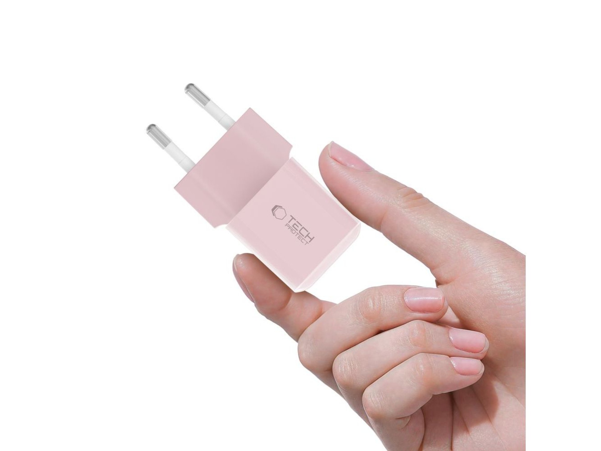 Cargador de pared Tech-Protect NCM25 USB-C PD de 25 W - Rosa