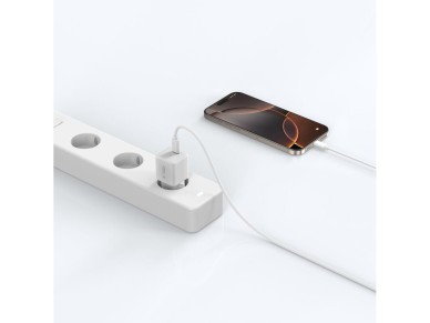 Cargador de pared Tech-Protect NCM25 USB-C PD de 25 W - Blanco Cargador de pared Tech-Protect NCM25 USB-C PD de 25 W - Blanco