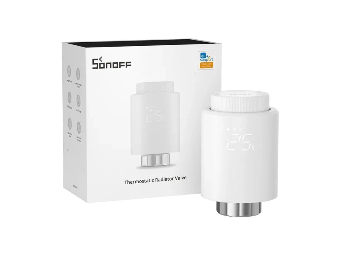 Termostato inteligente para válvula de radiador Sonoff TRVZB Zigbee 3.0