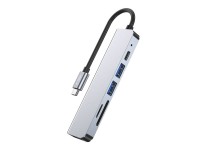HUB Tech-Protect V4 6in1 USB-C - USB-A 3.0 / USB-A 2.0 / USB-C / HDMI / micro SD / TF / SD card read HUB Tech-Protect V4 6in1 USB-C - USB-A 3.0 / USB-A 2.0 / USB-C / HDMI / micro SD / TF / SD card read