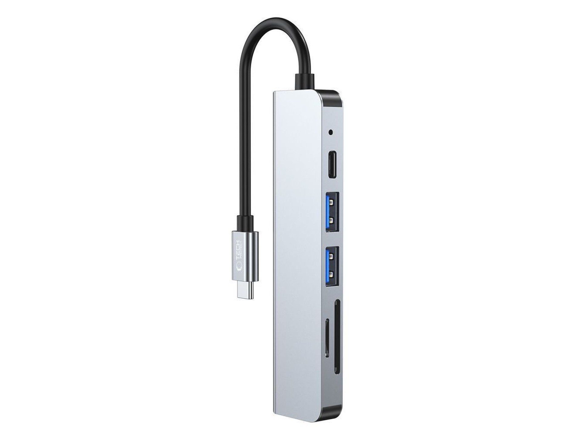 HUB Tech-Protect V4 6in1 USB-C - USB-A 3.0 / USB-A 2.0 / USB-C / HDMI / micro SD / TF / SD card read
