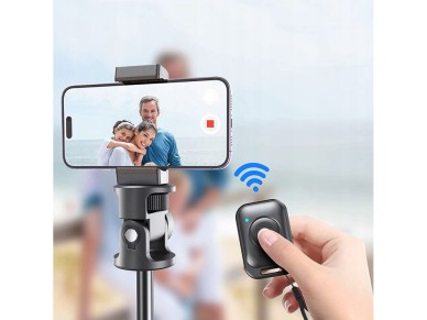 Tech-Protect L03S Bluetooth selfie stick with remote control, tripod up to 148cm and head 180 - blac Tech-Protect L03S Bluetooth selfie stick with remote control, tripod up to 148cm and head 180 - blac