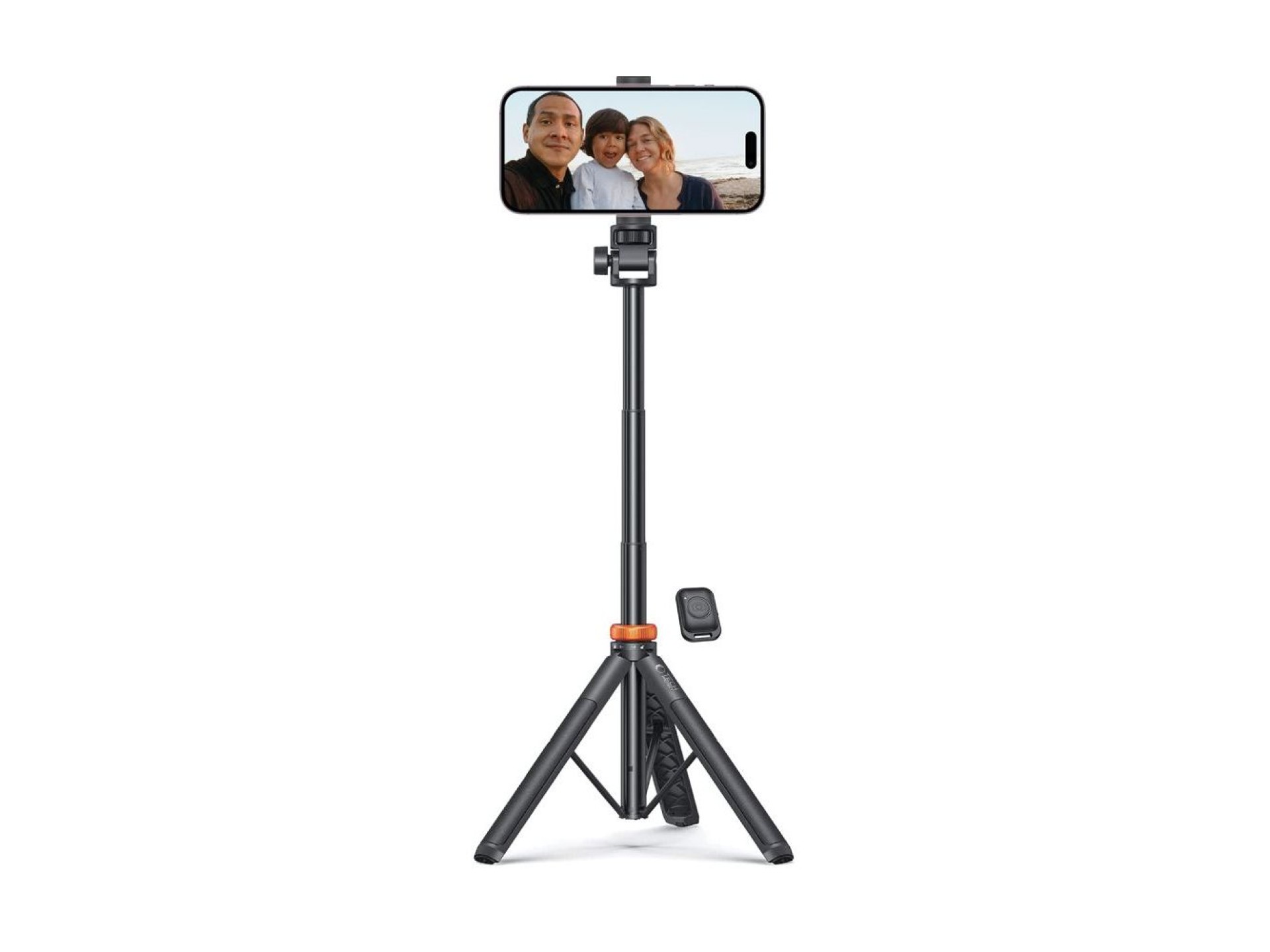 Tech-Protect L03S Bluetooth selfie stick with remote control, tripod up to 148cm and head 180 - blac