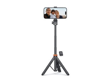 Tech-Protect L03S Bluetooth selfie stick with remote control, tripod up to 148cm and head 180 - blac Tech-Protect L03S Bluetooth selfie stick with remote control, tripod up to 148cm and head 180 - blac