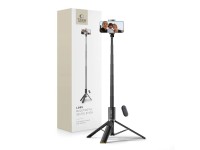 Tech-Protect L08S Bluetooth Selfie Stick with Remote Control, Tripod up to 141cm - Black