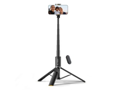 Tech-Protect L08S Bluetooth Selfie Stick with Remote Control, Tripod up to 141cm - Black Tech-Protect L08S Bluetooth Selfie Stick with Remote Control, Tripod up to 141cm - Black