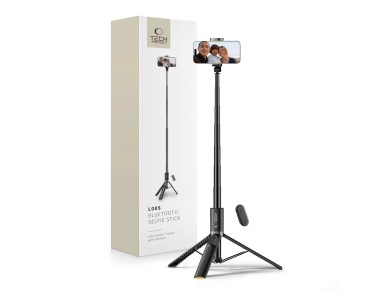 Tech-Protect L08S Bluetooth Selfie Stick with Remote Control, Tripod up to 141cm - Black Tech-Protect L08S Bluetooth Selfie Stick with Remote Control, Tripod up to 141cm - Black